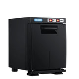 5L Mini UV Sterilizer Cabinet Electric Towel Warmer Black - 45-Degree Angle