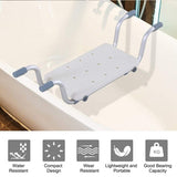 Adjustable Aluminium Bath Seat Bench - Front View