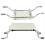 Adjustable Aluminium Bath Seat Bench - Side View