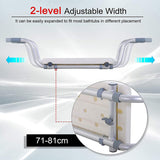 Adjustable Aluminium Bath Seat Bench - 45-Degree Angle