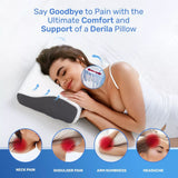 Cervical Memory Foam Pillow Butterfly Shape Standard Anti Snore - Front View
