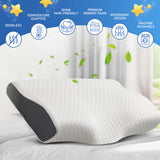 Cervical Memory Foam Pillow Butterfly Shape Standard Anti Snore - 45-Degree Angle