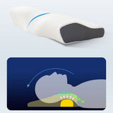 Cervical Memory Foam Pillow Butterfly Shape Standard Anti Snore - Close-Up Angle