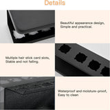 Black Space Aluminum Wall Mount Holder for Dyson Airwrap - Close-Up Angle