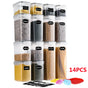 28-Piece Airtight Kitchen Pantry Storage Containers with Lids