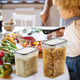 28-Piece Airtight Kitchen Pantry Storage Containers with Lids - Front View