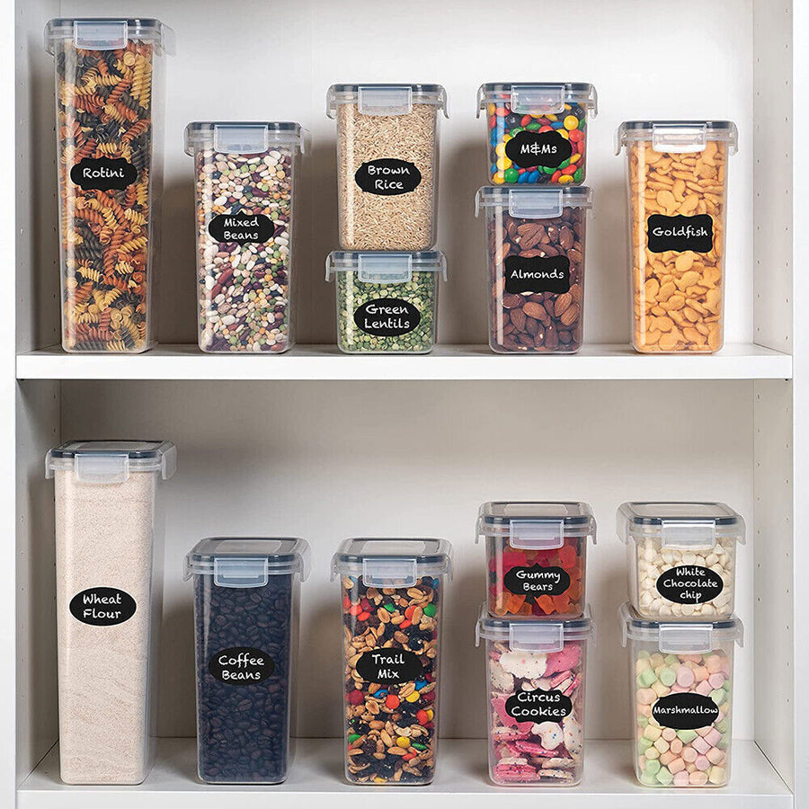 28-Piece Airtight Pantry Storage Containers with Lids for Kitchen Dry Food