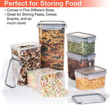 28-Piece Airtight Pantry Storage Containers with Lids for Kitchen Dry Food - 45-Degree Angle