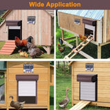 Automatic Chicken Coop Door Opener with Gate Light Sensor Remote - Close-Up Angle