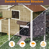 Automatic Chicken Coop Door Opener with Gate Light Sensor Remote - Low Angle