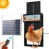 Automatic Chicken Coop Door Solar/Battery/AC 6W Aluminum Copper - Front View