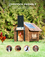 Automatic Chicken Coop Door Solar/Battery/AC 6W Aluminum Copper - Extra Image