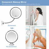 10X LED Magnifying Makeup Mirror 360? Rotation
