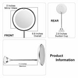 10X LED Magnifying Makeup Mirror 360? Rotation