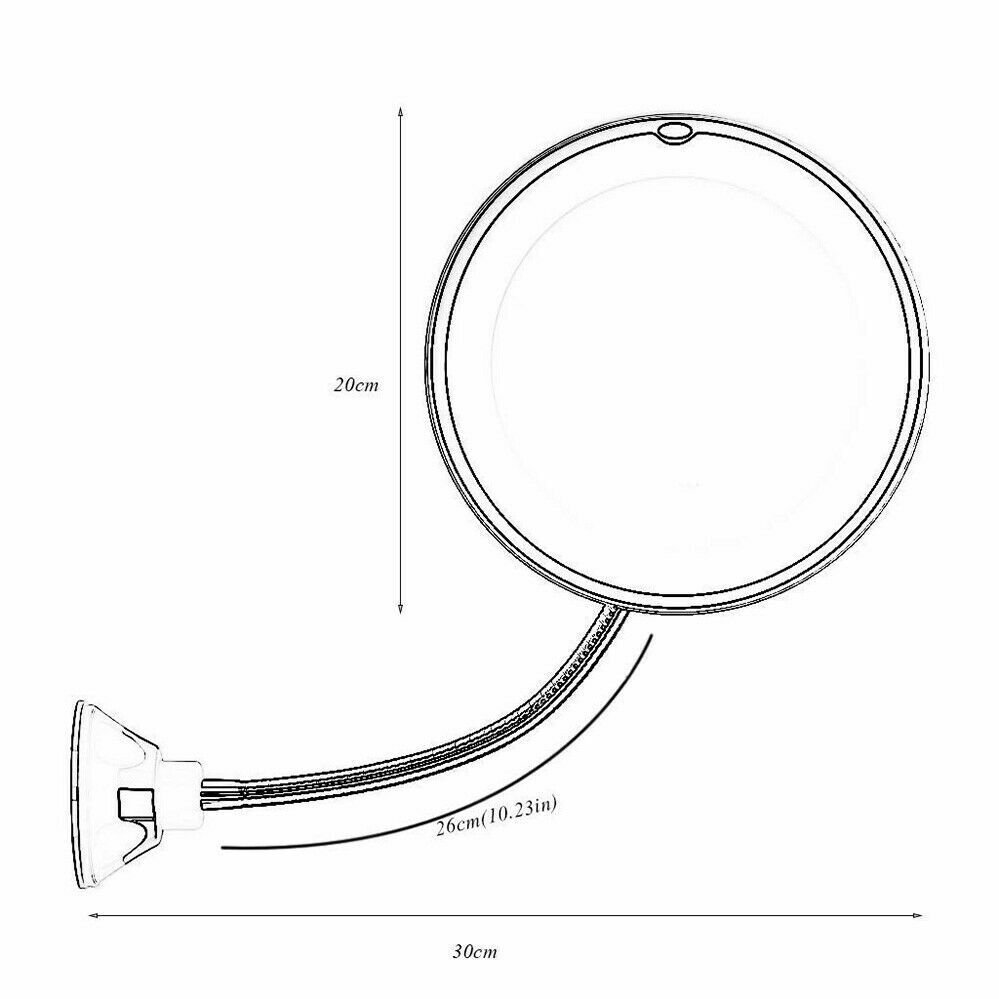 10X LED Magnifying Makeup Mirror 360? Rotation