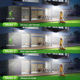 234 LED Solar Motion Sensor Light 5500K Cool Black Outdoor Security Flood Lamp