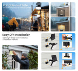 294 LED Solar Light Motion Sensor 6500K Black Outdoor Security Wall Flood Lamp - Extra Image