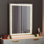 Crystal Vanity Mirror 80CM LED Bluetooth Magnifying