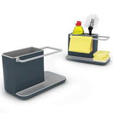 21cm Kitchen Sink Caddy Suction Sponge Soap Holder Organizer 13cm - Top-Down View