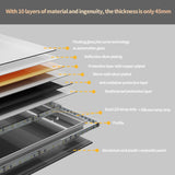 1200x600mm LED Bathroom Mirror Anti-fog Magnifying - 45-Degree Angle