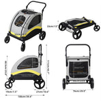 Dog Stroller Large Foldable Pet Travel Cart