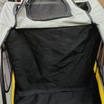 Dog Stroller w/ Divider, Foldable Pet Cart