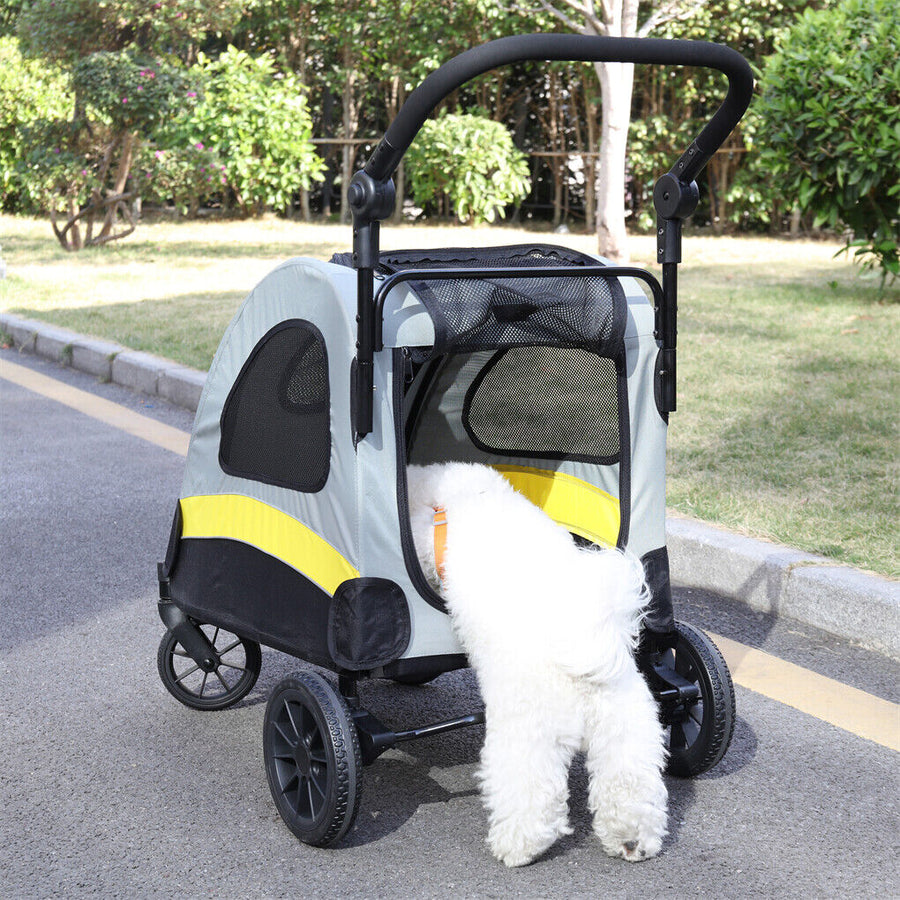 Dog Stroller Foldable Pet Travel Cart M Size