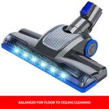 Enigma V8 22.2v Cordless Stick Vacuum Cleaner Blue + Toolkit - Front View