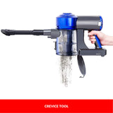 Enigma V8 22.2v Cordless Stick Vacuum Cleaner Blue + Toolkit - Low Angle