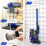 V8 150W Handheld Stick Vacuum Cleaner 40 Min Runtime LED - Low Angle