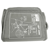 Bluetooth Blood Pressure Monitor, Large Cuff 22-42cm, Digital, Smartphone Compatible - Side View