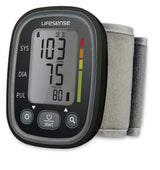 Automatic Digital Wrist Blood Pressure Monitor Black - Front View