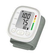 Automatic Digital Wrist Blood Pressure Monitor White - Front View