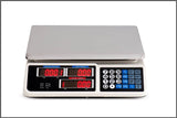 Digital Kitchen Scale Electronic 40KG 1g Increment White - Front View