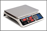 Digital Kitchen Scale Electronic 40KG 1g Increment White - Side View