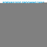 Adjustable Pet Grooming Table for Australian Cattle Dog, Foldable - 45-Degree Angle