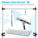 Adjustable Pet Grooming Table for Australian Cattle Dog, Foldable - Rear View