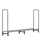 Metal Firewood Rack Log Storage Holder Heavy Duty - Rear View