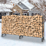 Metal Firewood Rack Log Storage Holder Heavy Duty - Extra Image