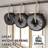 Sliding Barn Door Kit Heavy Duty Rust Resistant Single 2.44M - Top-Down View