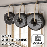 Sliding Barn Door Hardware Kit Heavy Duty Rust Resistant Single Door 3M - Top-Down View