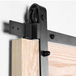Sliding Barn Door Hardware Kit Heavy Duty Rust Resistant 4M