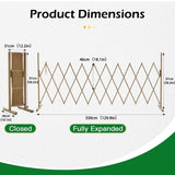 Expandable Aluminum Garden Fence Gate Rectangular - Side View