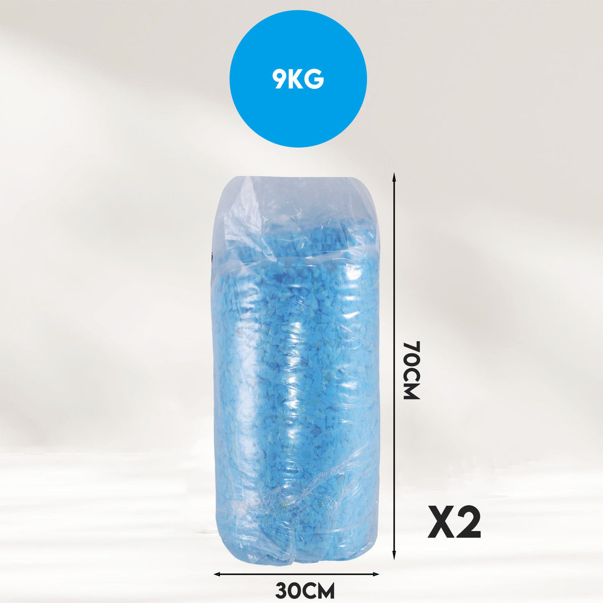 Shredded Memory Foam Fill for DIY Square Cushions, Dog Beds 9KG