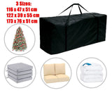 Extra Large Christmas Tree Storage Bag 116x47x51cm Waterproof - Top-Down View