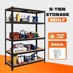 Heavy Duty Warehouse Shelving Rack Steel Garage Storage 180cm