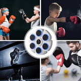 Bluetooth Boxing Machine Wall Mount White, Gloves Included, - Side View