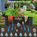 Oval Raised Garden Bed 160x80x42cm Galvanised Steel Planter - Top-Down View
