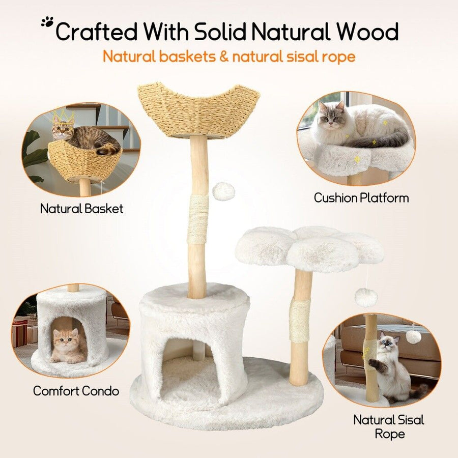 Cat Tree Condo Activity Center Sisal Scratcher Tower