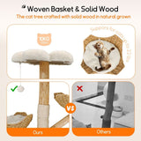 3 Tier Cat Tree Activity Centre Scratcher Post Climber - Close-Up Angle